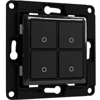 Shelly Shelly Wall switch 4   black Wandtoets Shelly