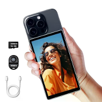 SHIMBOL CP5 1080p Full HD 5'' Touchscreens Achtercamera Selfie Monitor voor Vlog Live Streaming Compatibel met iPhone An
