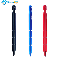 Shinetrip Camping Tent Pegs 25cm Triangular Porous Aluminum Nail Beach Ground Accessories Equipment