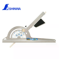 Shinwa Cirkelzaag Gidsliniaal RVS Snelle Aanpassing 9,1 Inch 23 cm Precisie Houtbewerkingsgereedschap Nauwkeurige Snijdm