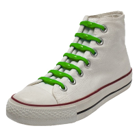 Shoeps elastische veters   14x   groen   sneakers/sportschoenen   geen strikken nodig