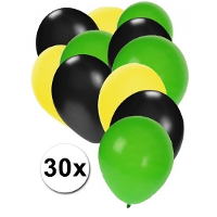 Ballon setje geel zwart groen