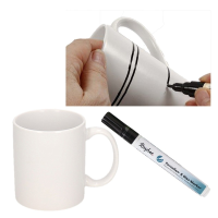 Shoppartners DIY mok versieren pakket   keramiek   300 ml   vaatwasserbestendig