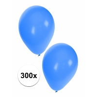 Feest ballonnen   blauw   300x stuks   ca. 27 Cm   verjaardag versiering