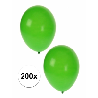 Feest ballonnen   groen   200x stuks   ca. 27 Cm   verjaardag versiering