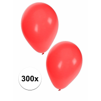 Feest ballonnen   rood   300x stuks   ca. 27 Cm   verjaardag versiering