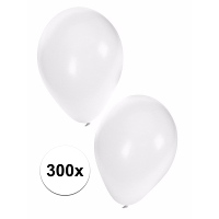 Feest ballonnen   wit   300x stuks   ca. 27 Cm   verjaardag versiering
