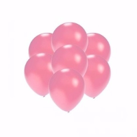 Kleine metallic roze party ballonnen   15x stuks   van 13 cm   Feestartikelen   versieringen