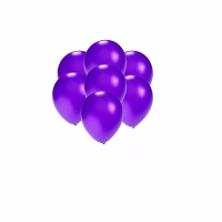 Party ballonnen   klein formaat   paars   200x   13 cm   feestartikelen/versiering