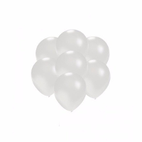 Party ballonnen   klein formaat   wit   200x   13 cm   feestartikelen/versiering