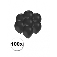 Party ballonnen   klein formaat   zwart   100x   13 cm   feestartikelen/versiering