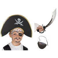Piraat accessoires verkleedset   voor kinderen   piraten   verkleed speelgoed