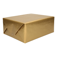 Rollen Kraft inpakpapier   goud   200 x 70 cm   kadopapier / cadeaupapier / boeken kaften