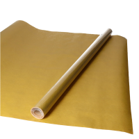 Rollen Kraft inpakpapier   goudkleurig   200 x 70 cm   kadopapier / cadeaupapier / boeken kaften