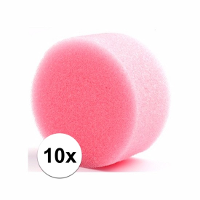 Superstar Grimas schmink sponsje   10x   rond   D6 x H3 cm   grimeren voor kinderen en volwassenen