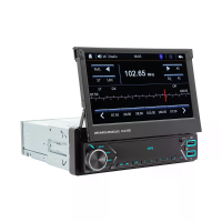 7 Inch Single Din Uitklapbaar Aanraakscherm Autostereoscoop Bluetooth 5.1 MP5 speler Spiegel Link USB FM Radio Universel