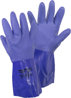 Showa 4708 660 Gr. L Chemicaliënhandschoen Katoenweefsel, PVC Maat (handschoen): 9, L EN 388:2016, EN 374 1:2016/ Typ B, EN 374 5:2016 ISO 374 1:2016/ Typ B,