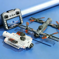 SHRC AE22 Lucht  en Ruimtevaart Interstellaire Ruimtevaartuig WiFi FPV met 4,3 inch LCD Scherm Controller HD Dubbele Cam
