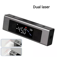 SHSIWI Dual Laser Protractor Digitale Inclinometer Hoekmeting Kruislaser Type C Magnetische Basis Dubbel Scherm Nauwkeur