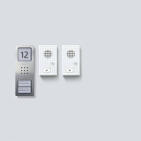 Siedle SET CAB 850 2 E/W Infoveld voor Deurintercom Kabelgebonden Zilver, Wit
