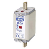 Siemens 3NA68324 Zekeringsinzetstuk Met mechanische beveiligingsweergave Geschikt voor Zekeringsgrootte 000 4 Afmeting zekering : 0 125 A 400 V 3 stuk(s)