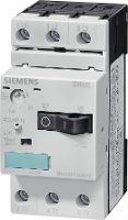 Siemens 3RV1011 0GA10 Vermogensschakelaar 1 stuk(s) 3x NO Instelbereik (stroomsterkte): 0.45   0.63 A Schakelspanning (max.): 690 V/AC (b x h x d) 45 x 90 x 81