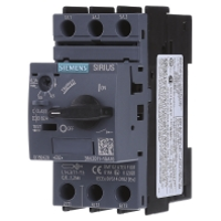 Siemens 3RV2011 1GA10 Vermogensschakelaar 1 stuk(s) Instelbereik (stroomsterkte): 4.5   6.3 A Schakelspanning (max.): 690 V/AC (b x h x d) 45 x 97 x 97 mm