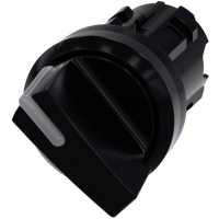 Siemens 3SU10022BC100AA0 3SU1002 2BC10 0AA0 Knevelschakelaar Kunststof frontring, Verlicht Knevel Zwart 1 x 45 ° 1 stuk(s)