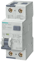 Siemens 5SU13547KK06 Aardlekschakelaar/zekeringautomaat 2 polig 6 A 0.03 A 230 V