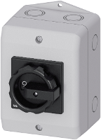 Siemens 3LD20640TB51 Belastbare scheidingsschakelaar Zwart 3 polig 6 mm² 16 A 690 V/AC