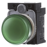 Siemens 3SU1102 6AA40 1AA0 Verlichte melder Plat Groen 24 V/AC, 24 V/DC 1 stuk(s)