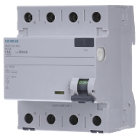Siemens 5SV33426KL 5SV3342 6KL Aardlekschakelaar A 4 polig 25 A 0.03 A 400 V