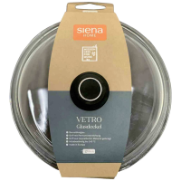 Siena HOME N01437 Glazen deksel VETRO, 24 cm Ø