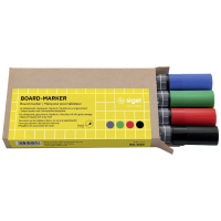 Sigel BA010 Whiteboardmarkerset Blauw, Groen, Rood, Zwart N/A