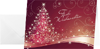 Kerstkaarten + enveloppen Sigel DS019 Christmas Swing DIN A6 220 g/mÂ² Meerdere kleuren 25 stuks