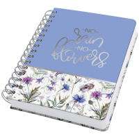 Sigel Jolie Misty Meadows JN619 Notitieblok met spiraalrug Dotted (punten) Violet, Blauw, Groen Aantal paginas: 120 DIN A5