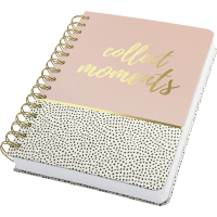 Sigel Jolie® sweet dots JN601 Notitieblok met spiraalrug Dotted (punten) Wit, Zwart, Roze 120 vellen DIN A5