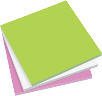 Sigel Plaknotitie MU132 100 mm x 100 mm Beide kanten te gebruiken Groen, Wit, Roze 1 pack
