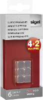 Sigel Superdym C5 Strong Cube Design (b X H X D) 10 X 10 X 10 Mm Zilver 6 Stuks Gl192