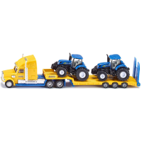 SIKU FARMER LKW m. New Holland Traktoren modelvoertuig