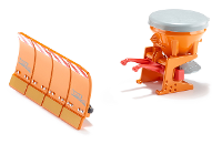 Siku sneeuwschuiver met zoutstrooier oranje (2058)