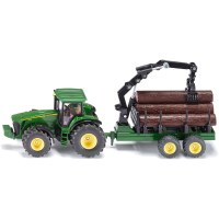 SIKU FARMER Traktor mit Forstanhänger modelvoertuig