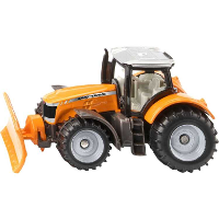 SIKU Massey Ferguson met sneeuwschuiver modelvoertuig