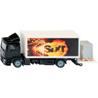 SIKU Super   MAN LKW vrachtwagen met gesloten opbouw en laadklep modelvoertuig