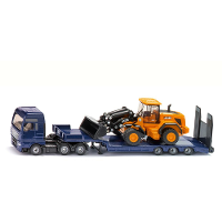 SIKU Super   MAN truck met JCB wiellader en dieplader/oplegger modelvoertuig 1790