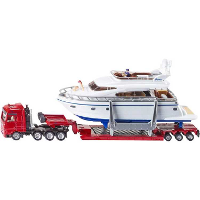 SIKU Super   Zwaar transport met jacht modelvoertuig
