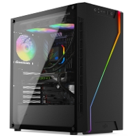 SilentiumPC Armis AR6Q EVO TG ARGB tower behuizing 2x USB A 3.2 (5 Gbit/s), 2x Audio, Window kit