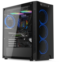 SilentiumPC Armis AR6X TG RGB 2x USB A 3.2 (5 Gbit/s), 2x Audio, Window kit