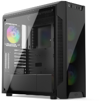 SilentiumPC Armis AR7X EVO TG ARGB tower behuizing 2x USB A 3.2 (5 Gbit/s), 2x Audio, Window kit
