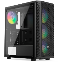 SilentiumPC Signum SG1V EVO TG ARGB tower behuizing 2x USB A 3.2 (5 Gbit/s), 2x Audio, Window kit
